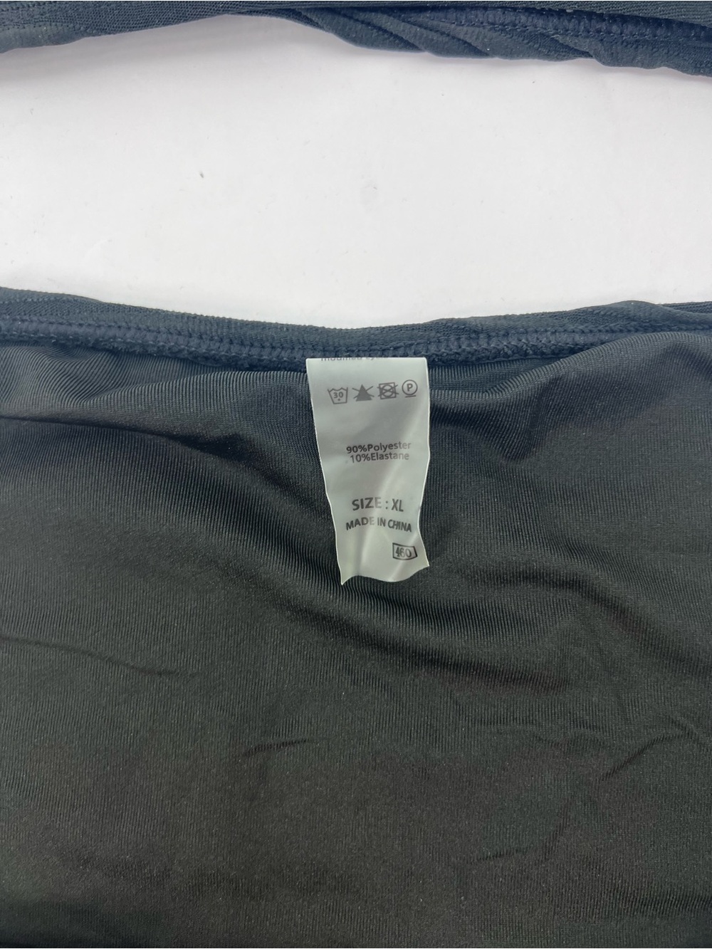 2 Piece Black Bikini Set U-Wire Cutout Swimsuit High Waisted Textured size XL - Picture 10 of 11